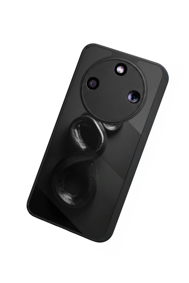 Honor Magic 8 Lite Uyumlu Yılan Tasarımlı Glossy Premium Kılıf