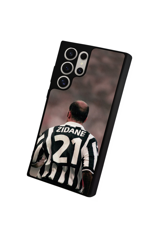Samsung Galaxy S22 Ultra Uyumlu Zidane Tasarımlı Glossy Premium Kılıf