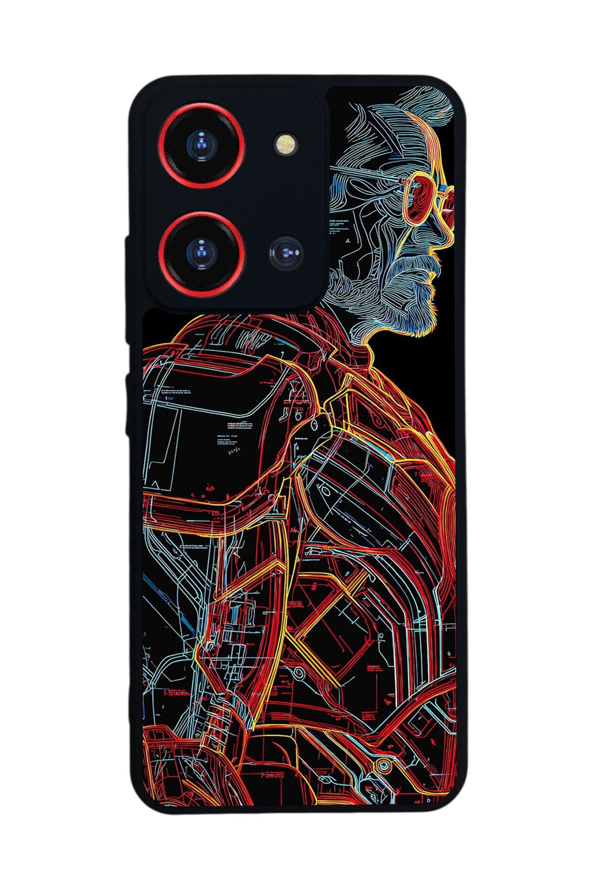 Reeder S19 Max Pro S 108MP Uyumlu Iron Man ( Demir Adam ) Tasarımlı Glossy Premium Kılıf