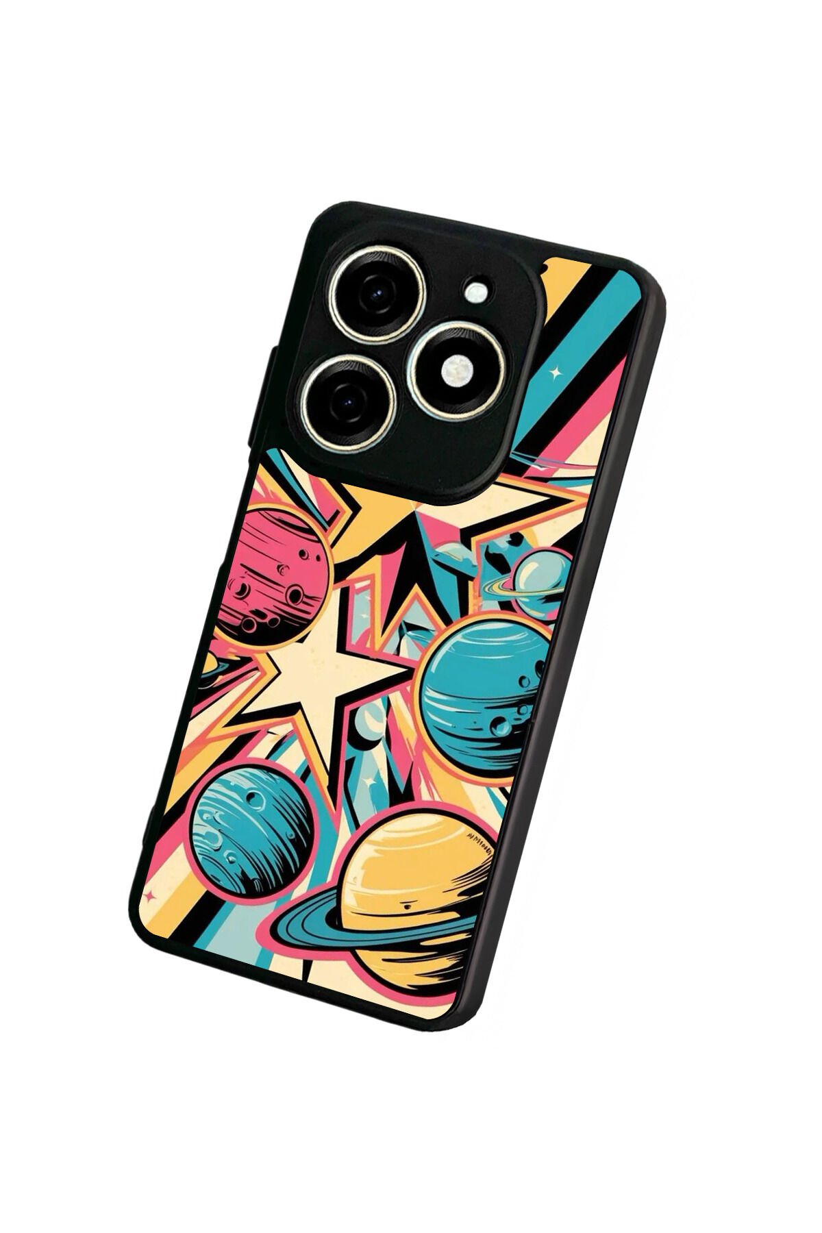 Tecno Spark 20/20C Uyumlu Uzay Tasarımlı Glossy Premium Kılıf