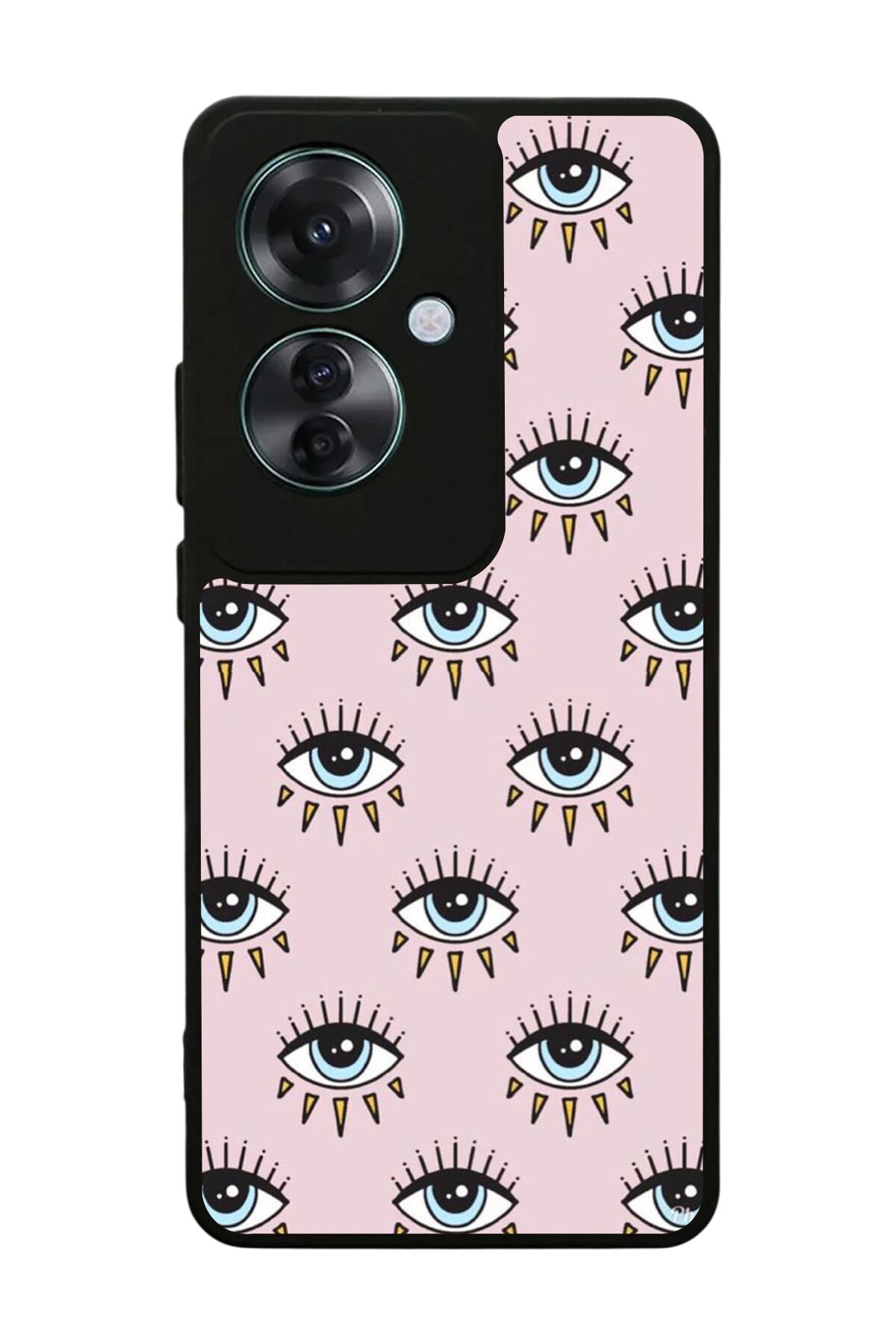 Oppo Reno 11F Uyumlu Göz Tasarımlı Glossy Premium Kılıf