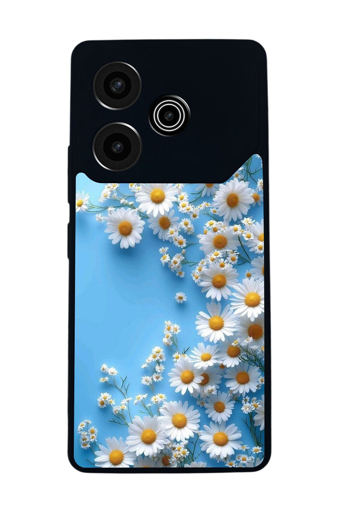 Tecno Pova 6 Uyumlu Cicek Tasarımlı Glossy Premium Kılıf