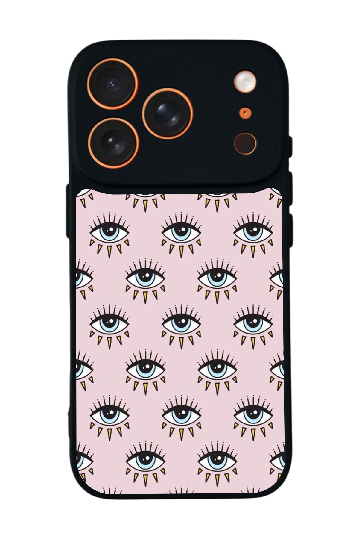 iPhone 17 Pro Max Uyumlu Göz Tasarımlı Glossy Premium Kılıf