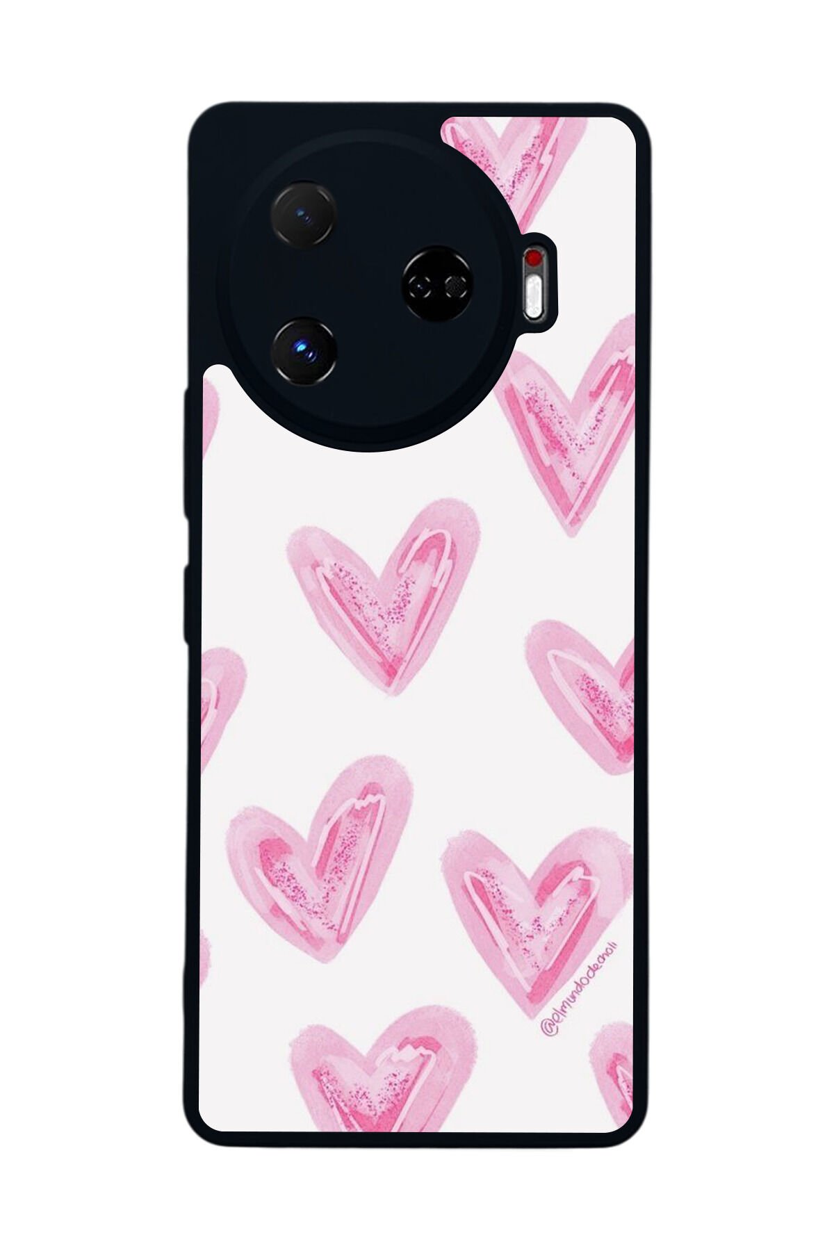 Tecno Camon 30 Pro Uyumlu Kalp Love Tasarımlı Glossy Premium Kılıf