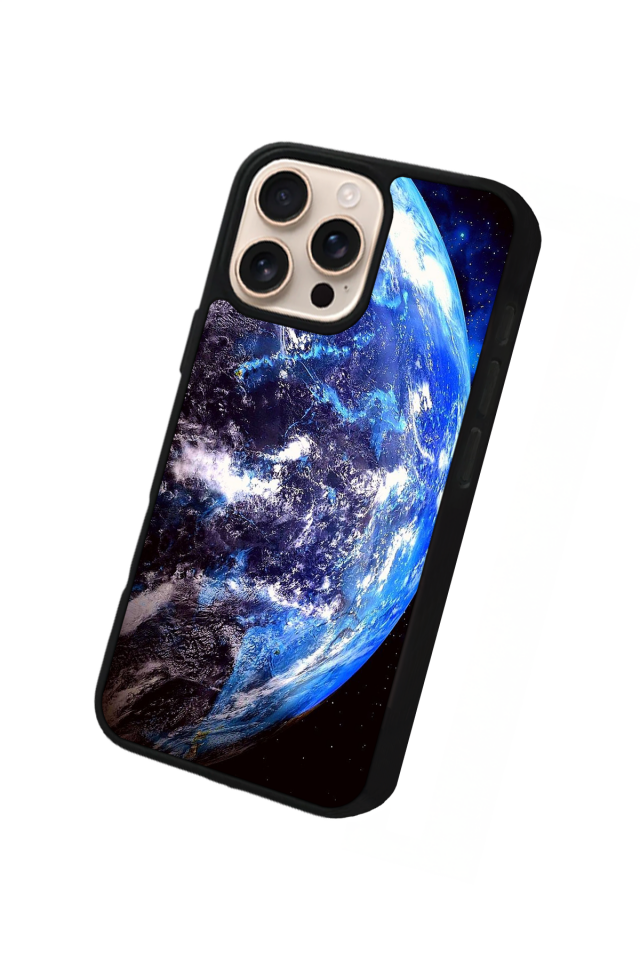 iPhone 15 Pro Uyumlu Ay Tasarımlı Glossy Premium Kılıf