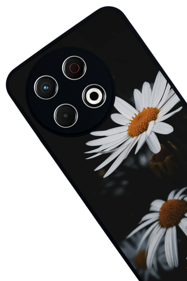 Tecno Spark 30 Pro Uyumlu Cicek Tasarımlı Glossy Premium Kılıf