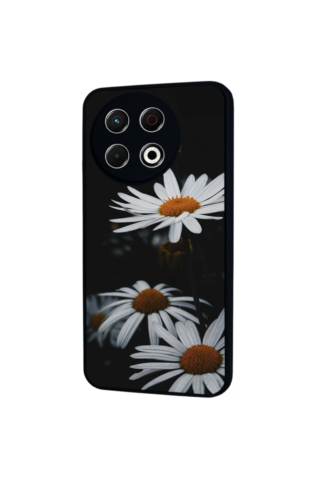 Tecno Spark 30 Pro Uyumlu Cicek Tasarımlı Glossy Premium Kılıf