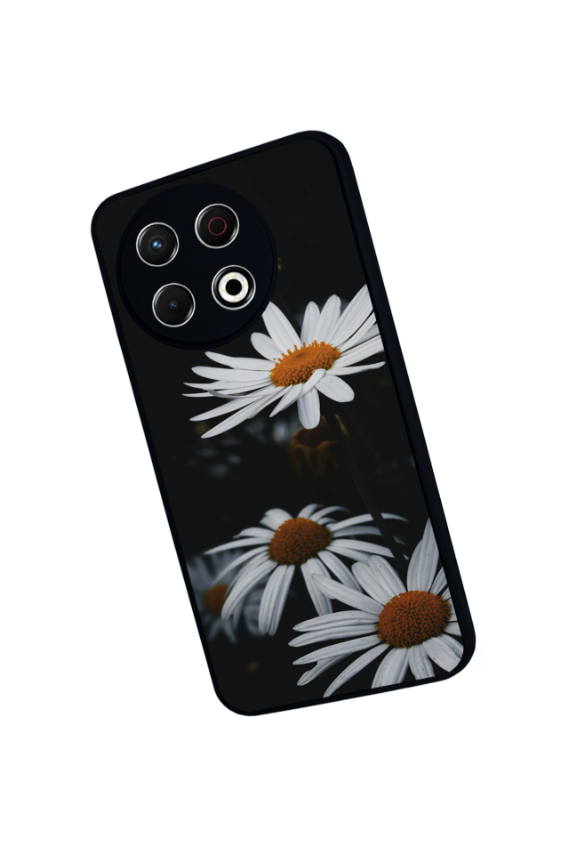 Tecno Spark 30 Pro Uyumlu Cicek Tasarımlı Glossy Premium Kılıf