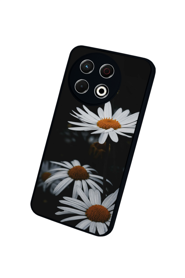 Tecno Spark 30 Pro Uyumlu Cicek Tasarımlı Glossy Premium Kılıf