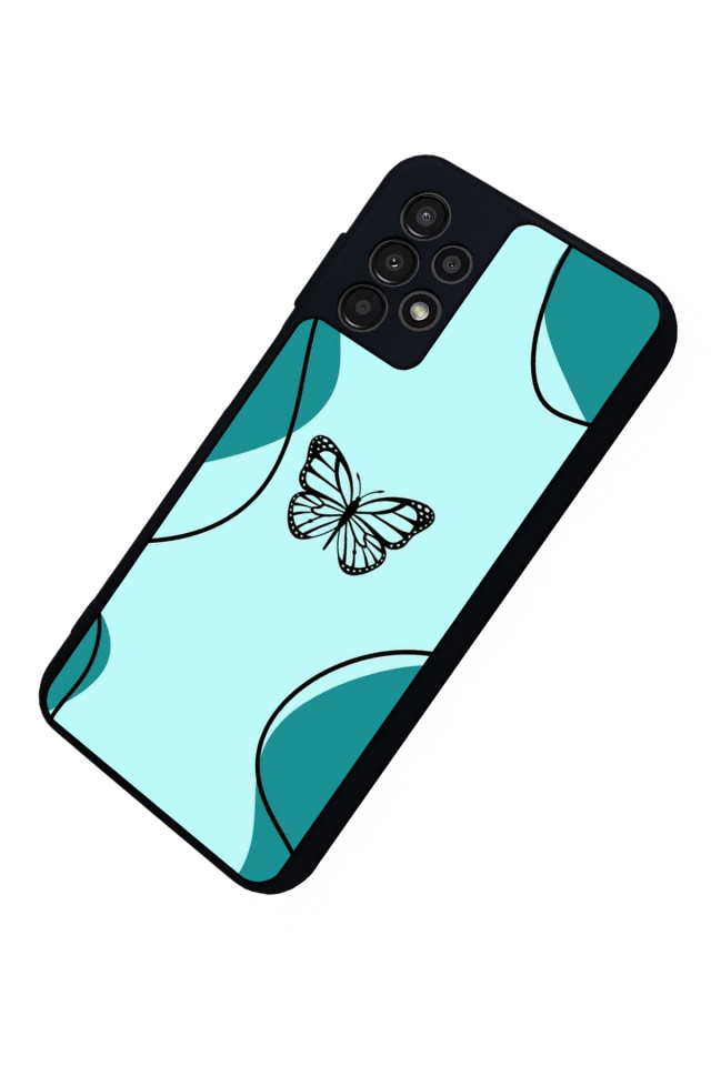 Samsung Galaxy A13 Uyumlu Kelebek Tasarımlı Glossy Premium Kılıf