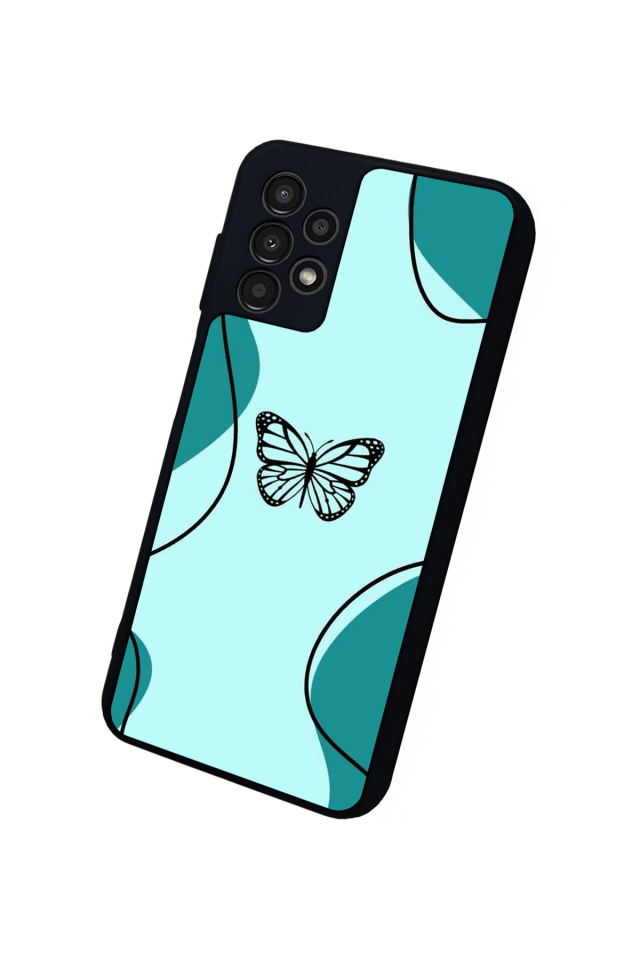 Samsung Galaxy A13 Uyumlu Kelebek Tasarımlı Glossy Premium Kılıf