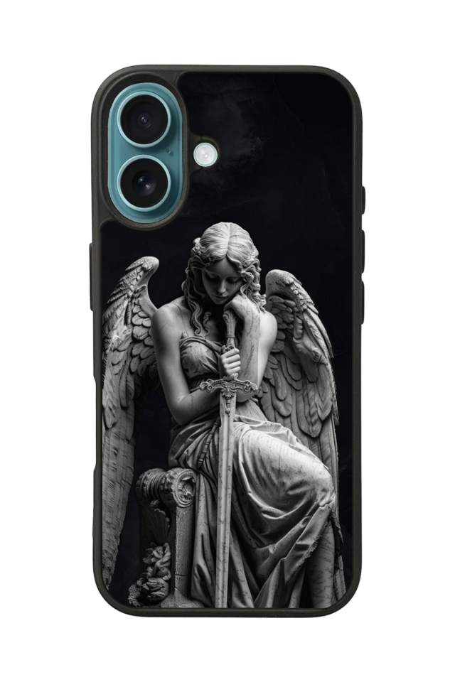 iPhone 16 Plus Uyumlu Melek Tasarımlı Glossy Premium Kılıf