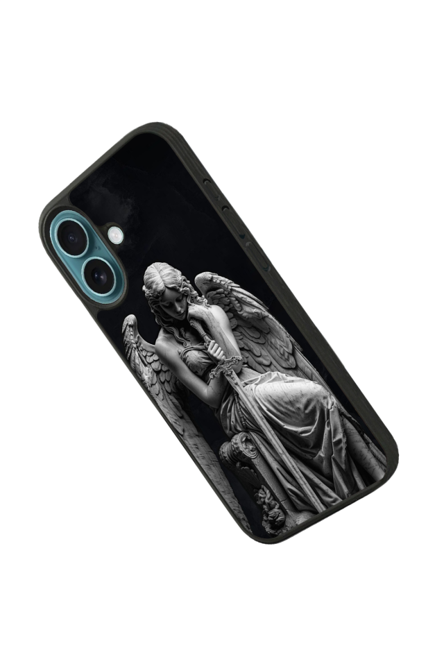 iPhone 16 Plus Uyumlu Melek Tasarımlı Glossy Premium Kılıf