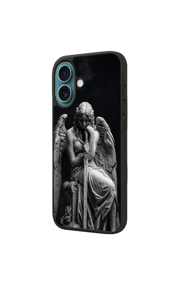 iPhone 16 Plus Uyumlu Melek Tasarımlı Glossy Premium Kılıf