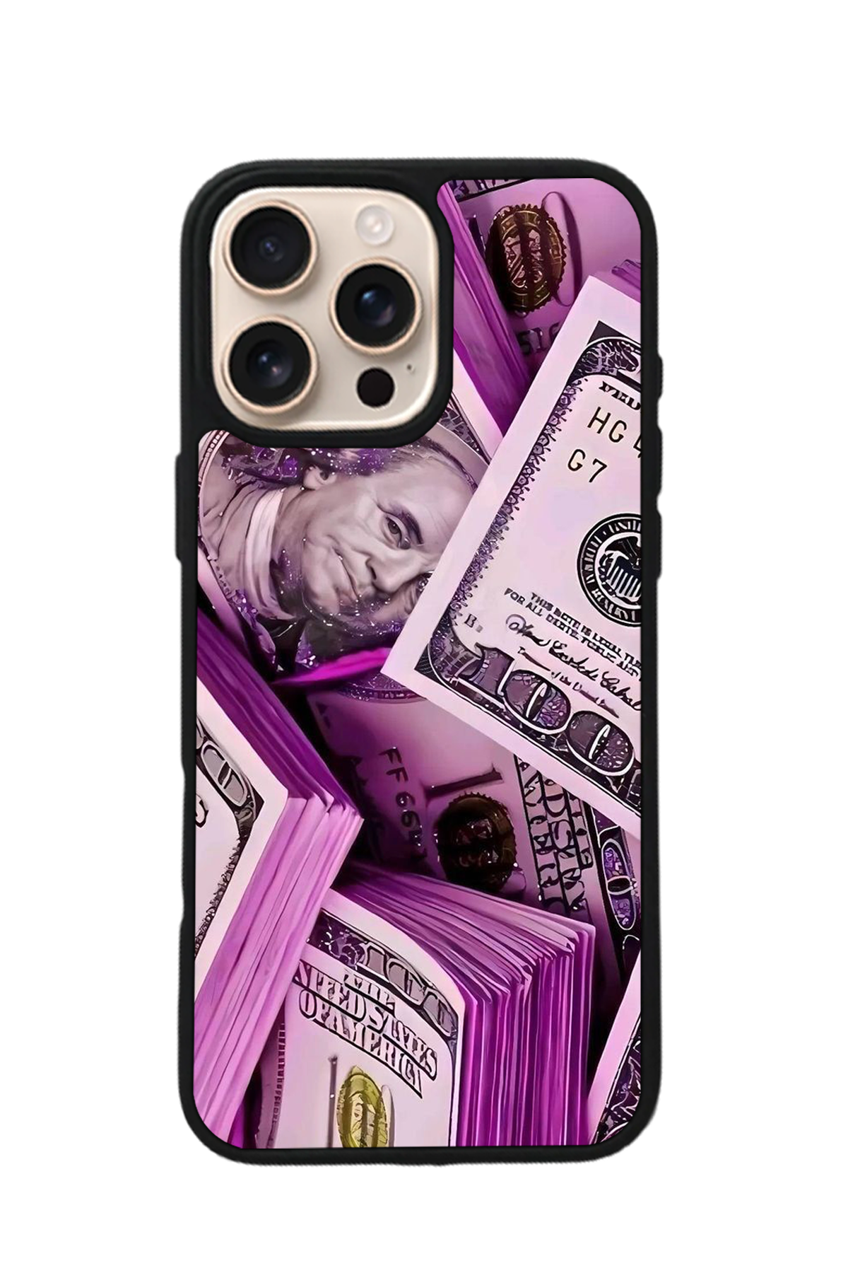 iPhone 16 Pro Max Uyumlu Money Para Tasarımlı Glossy Premium Kılıf
