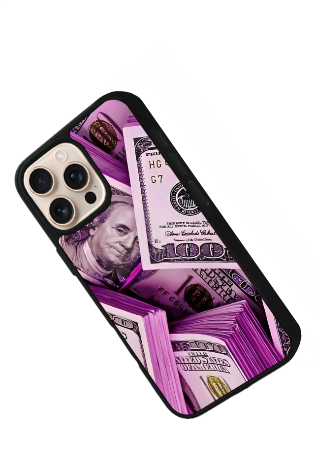 iPhone 16 Pro Max Uyumlu Money Para Tasarımlı Glossy Premium Kılıf