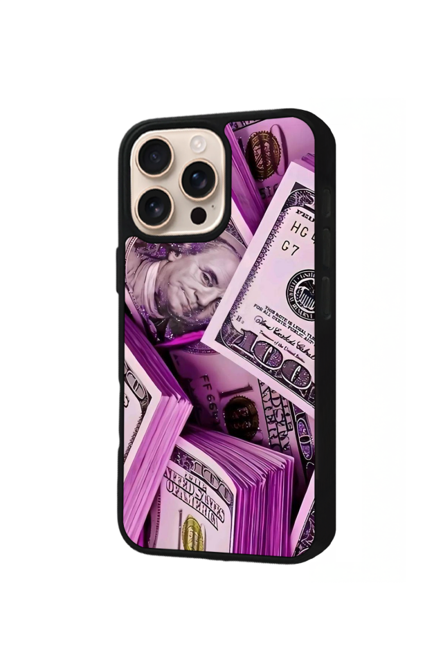 iPhone 16 Pro Max Uyumlu Money Para Tasarımlı Glossy Premium Kılıf