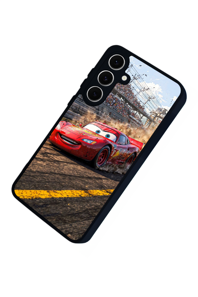 Samsung Galaxy A16 Uyumlu Şimsek McQueen Tasarımlı Glossy Premium Kılıf