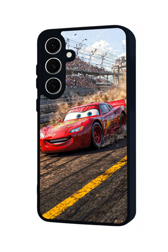 Samsung Galaxy A16 Uyumlu Şimsek McQueen Tasarımlı Glossy Premium Kılıf