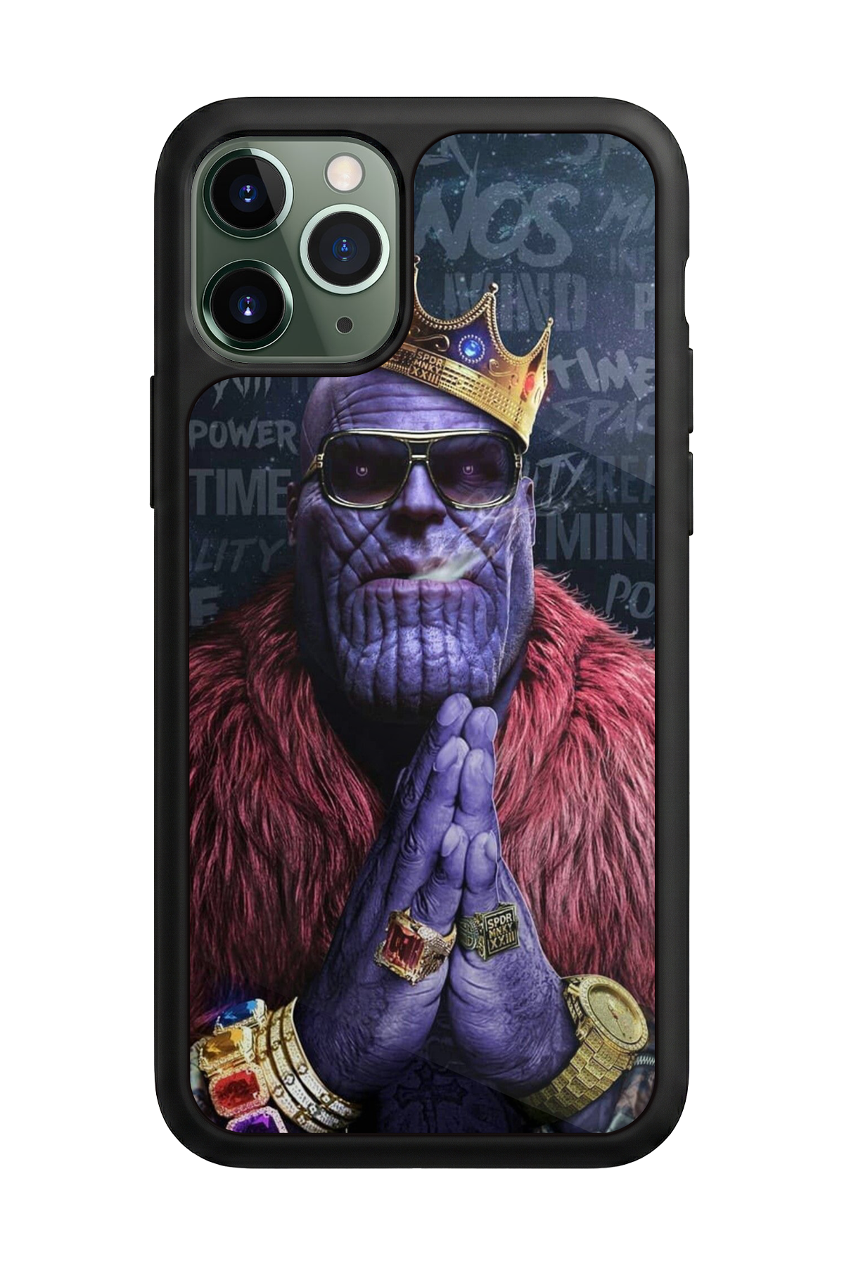iPhone 11 Pro Max Uyumlu Thanos Tasarımlı Glossy Premium Kılıf