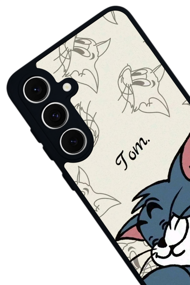 Samsung Galaxy S24 FE Uyumlu Tom And Jerry Tasarımlı Glossy Premium Kılıf
