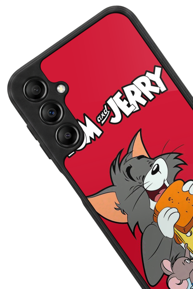 Samsung Galaxy A14 Uyumlu Tom And Jerry Tasarımlı Glossy Premium Kılıf