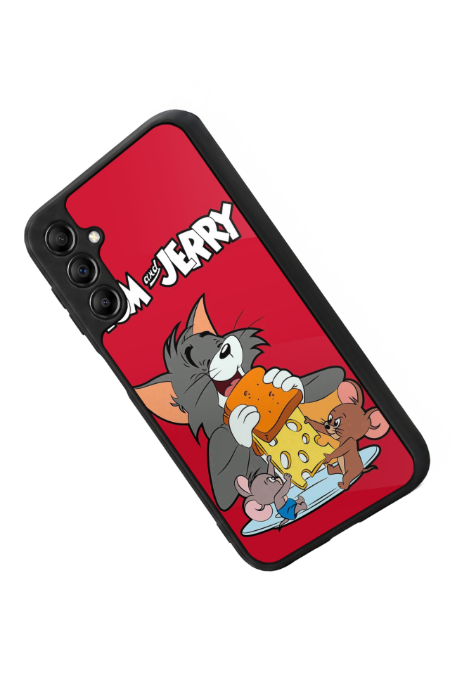 Samsung Galaxy A14 Uyumlu Tom And Jerry Tasarımlı Glossy Premium Kılıf