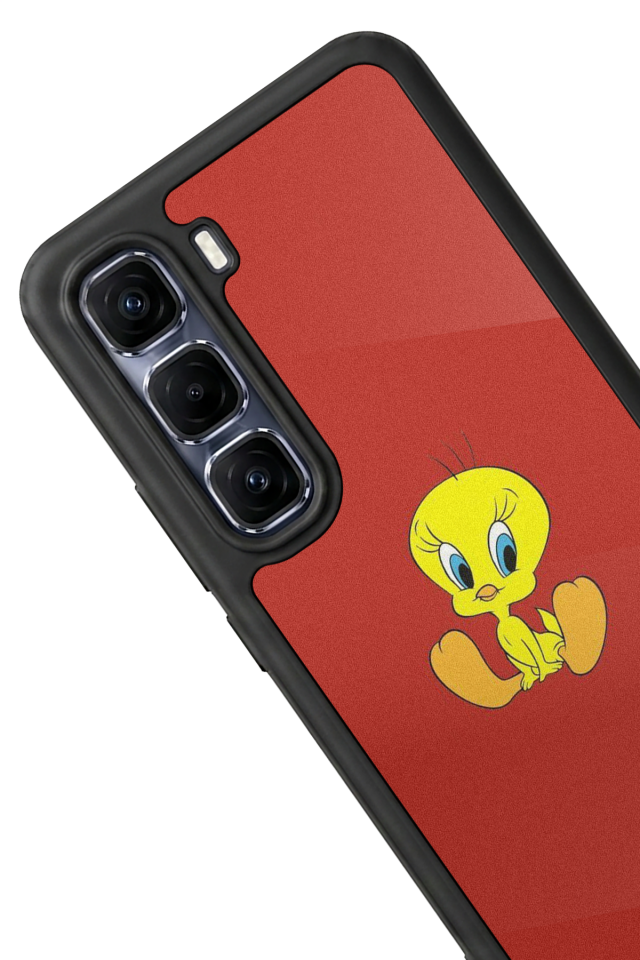 Infinix Hot 60 Pro Plus Uyumlu Tweety Tasarımlı Glossy Premium Kılıf