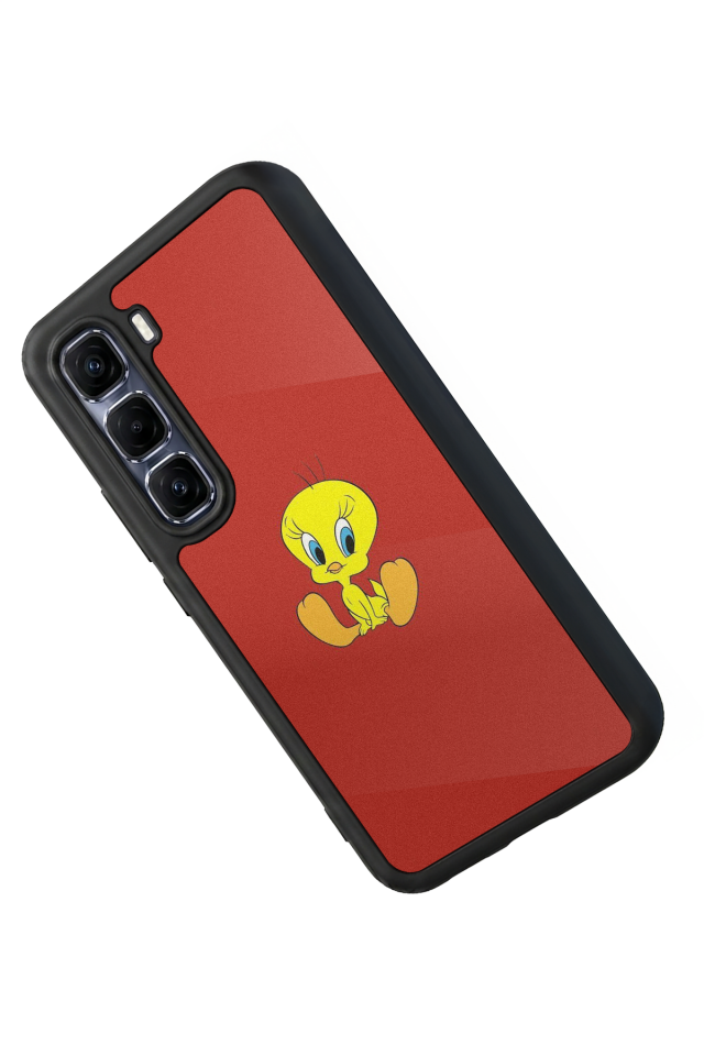 Infinix Hot 60 Pro Plus Uyumlu Tweety Tasarımlı Glossy Premium Kılıf