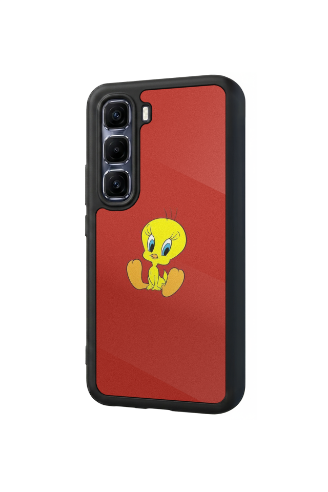 Infinix Hot 60 Pro Plus Uyumlu Tweety Tasarımlı Glossy Premium Kılıf