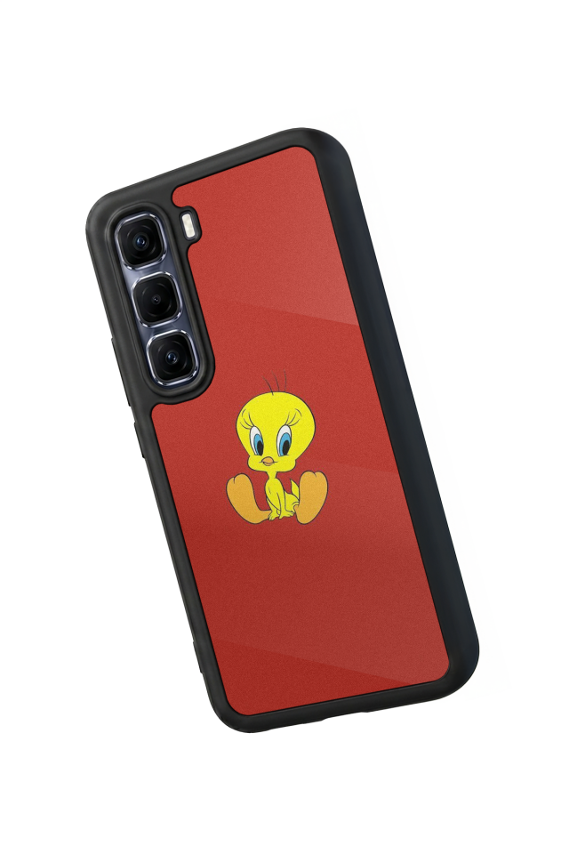 Infinix Hot 60 Pro Plus Uyumlu Tweety Tasarımlı Glossy Premium Kılıf
