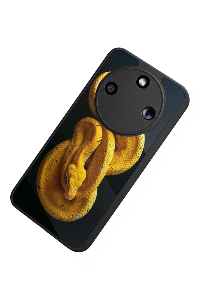 Honor Magic 8 Lite Uyumlu Yılan Tasarımlı Glossy Premium Kılıf