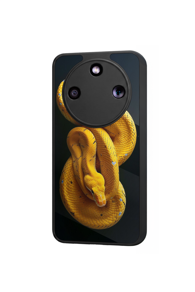 Honor Magic 8 Lite Uyumlu Yılan Tasarımlı Glossy Premium Kılıf