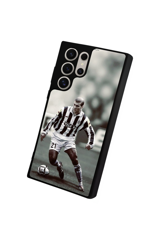 Samsung Galaxy S22 Ultra Uyumlu Zidane Tasarımlı Glossy Premium Kılıf