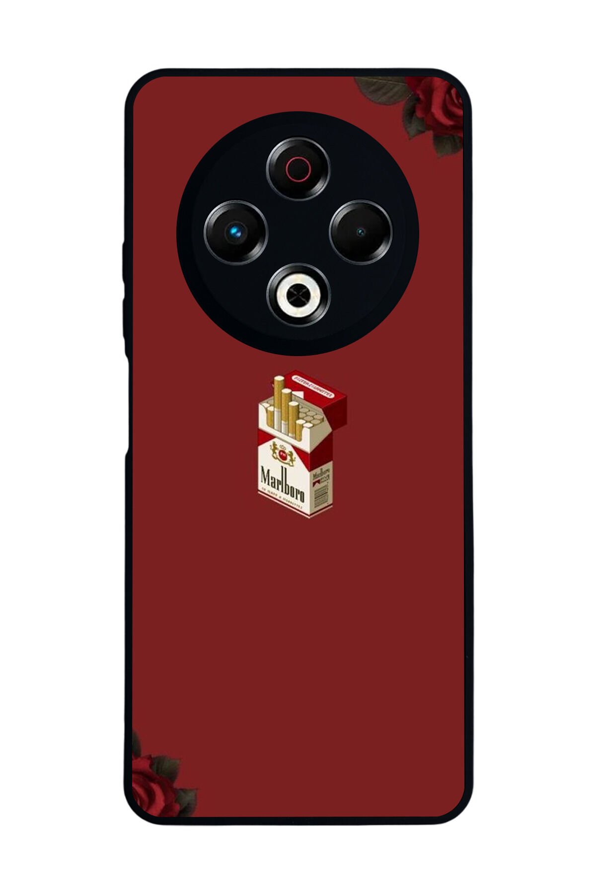Tecno Spark 30 Uyumlu Kirmizi Tasarımlı Glossy Premium Kılıf