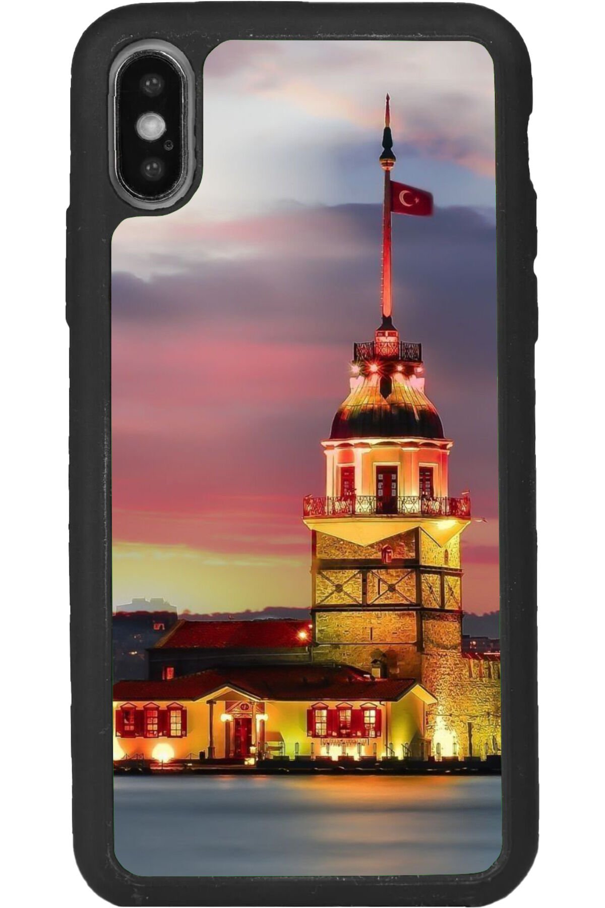 iPhone XS Max Uyumlu Mat Siyah uyumlu Kılıf – Yumuşak Silikon, Koruyucu, Şok Emici Kapak