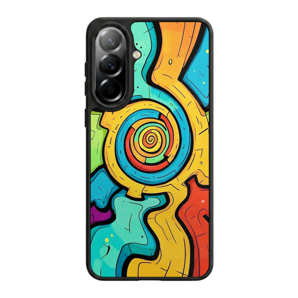Samsung Galaxy A37 Uyumlu Abstract Tasarımlı Glossy Premium Kılıf