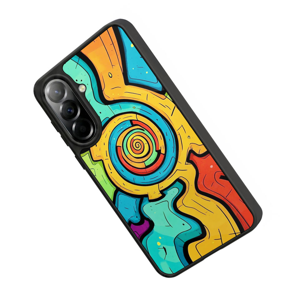 Samsung Galaxy A37 Uyumlu Abstract Tasarımlı Glossy Premium Kılıf