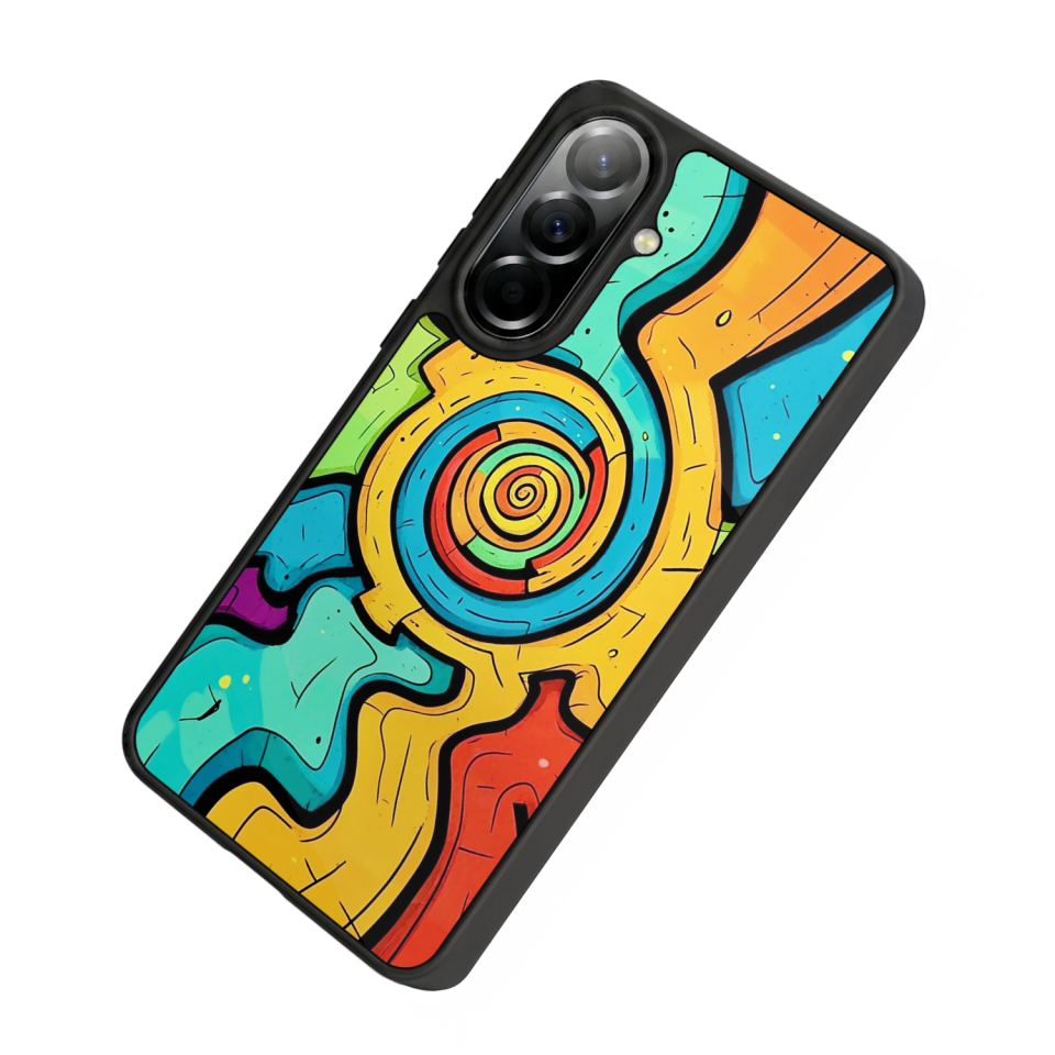 Samsung Galaxy A37 Uyumlu Abstract Tasarımlı Glossy Premium Kılıf