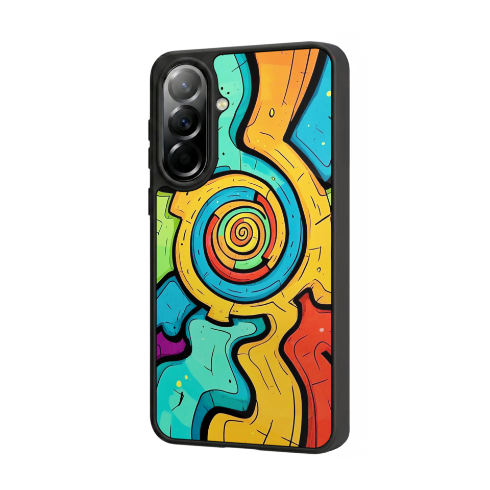 Samsung Galaxy A37 Uyumlu Abstract Tasarımlı Glossy Premium Kılıf