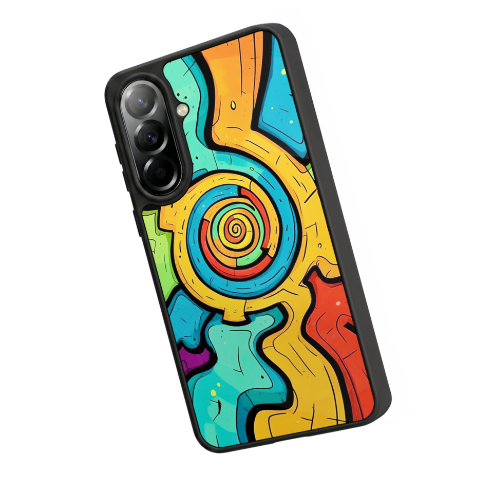 Samsung Galaxy A37 Uyumlu Abstract Tasarımlı Glossy Premium Kılıf