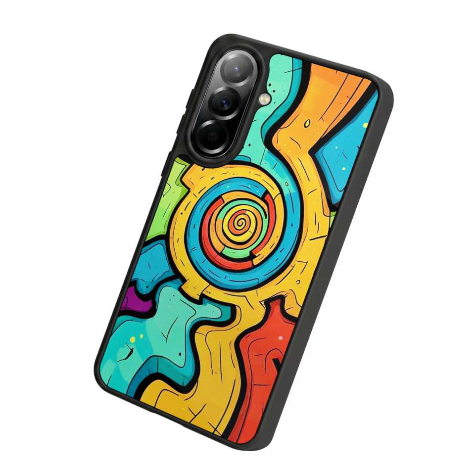 Samsung Galaxy A37 Uyumlu Abstract Tasarımlı Glossy Premium Kılıf