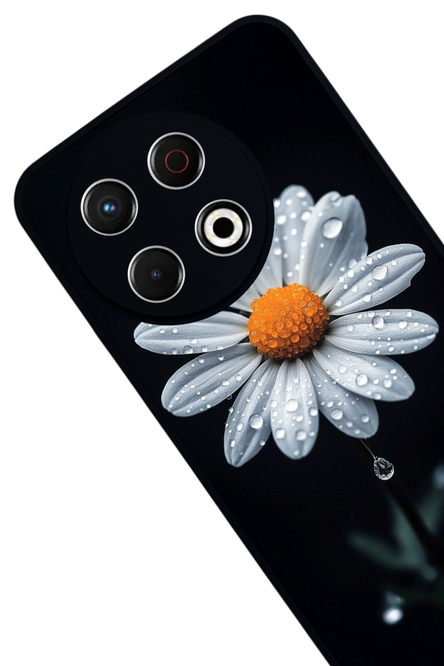 Tecno Spark 30 Pro Uyumlu Cicek Tasarımlı Glossy Premium Kılıf