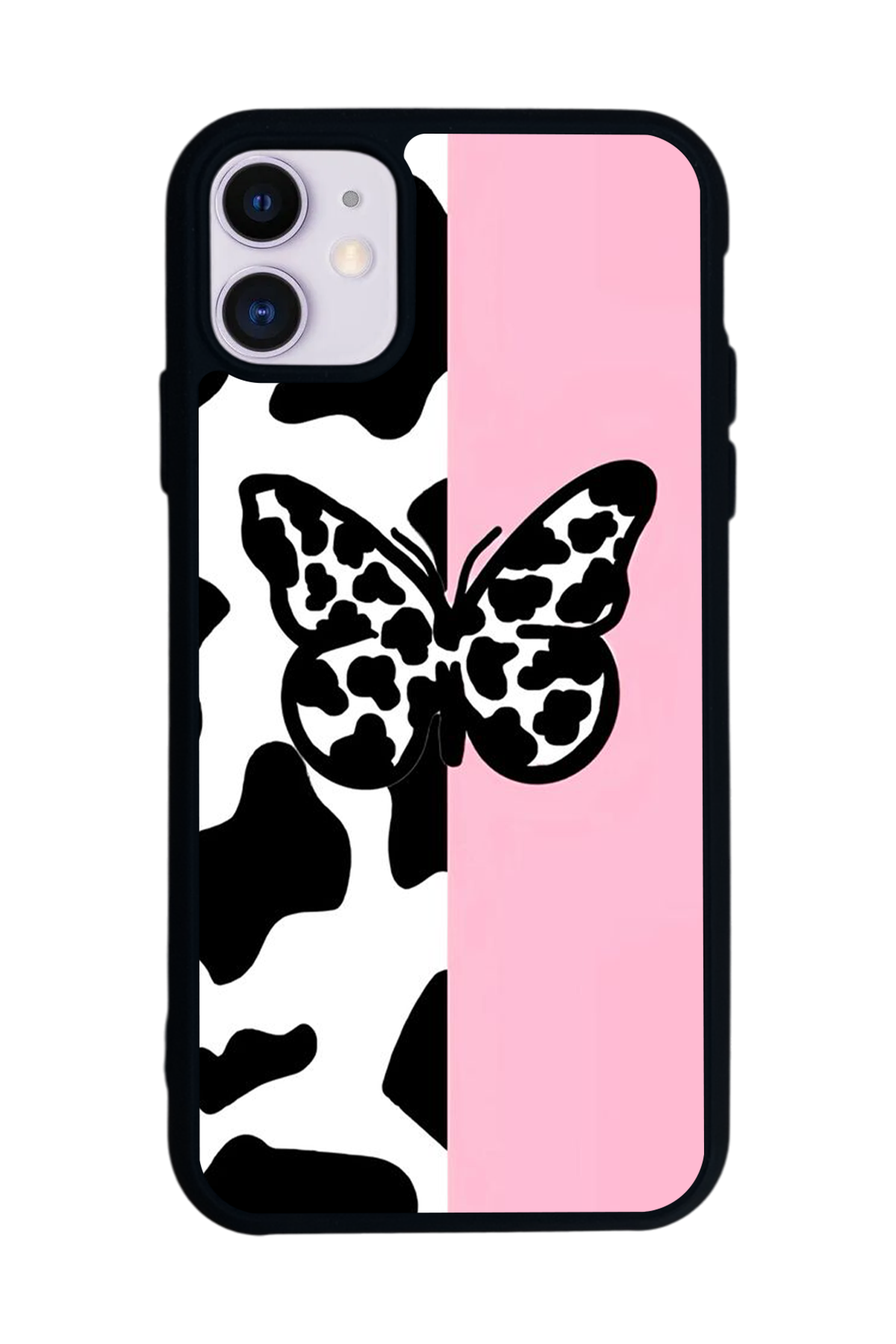 iPhone 11 Uyumlu Kelebek Tasarımlı Glossy Premium Kılıf