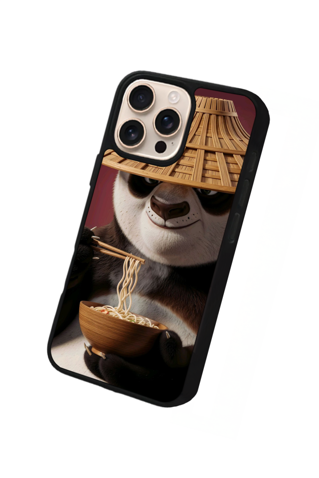 iPhone 15 Pro Uyumlu Kung Fu Panda Tasarımlı Glossy Premium Kılıf