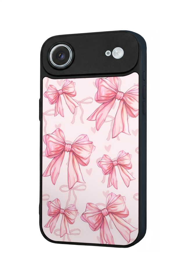 iPhone 17 Air Uyumlu Kurdele Tasarımlı Glossy Premium Kılıf
