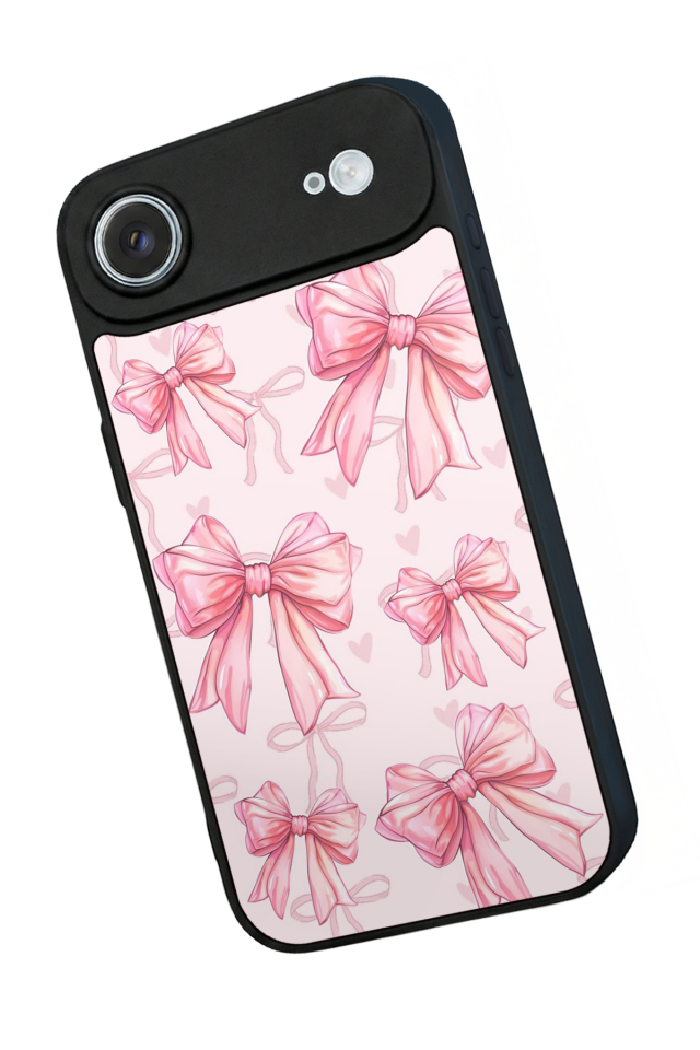 iPhone 17 Air Uyumlu Kurdele Tasarımlı Glossy Premium Kılıf