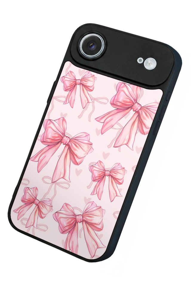 iPhone 17 Air Uyumlu Kurdele Tasarımlı Glossy Premium Kılıf