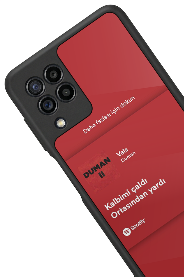 Samsung Galaxy M22 Uyumlu Sarki Sozleri Tasarımlı Glossy Premium Kılıf