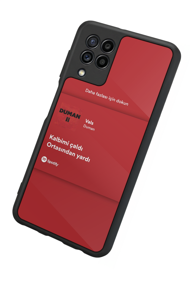 Samsung Galaxy M22 Uyumlu Sarki Sozleri Tasarımlı Glossy Premium Kılıf